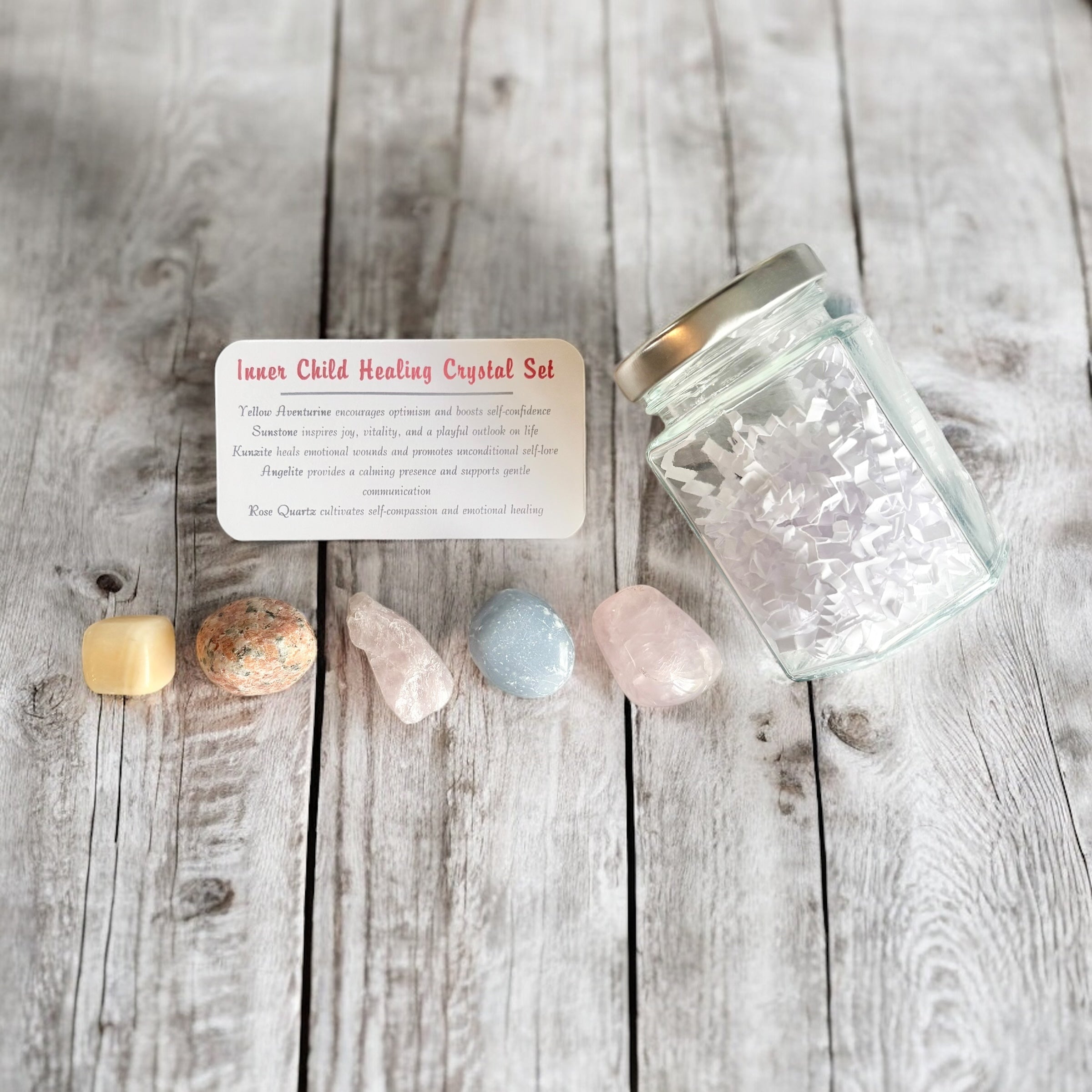Inner Child Healing Crystal Set in Jar