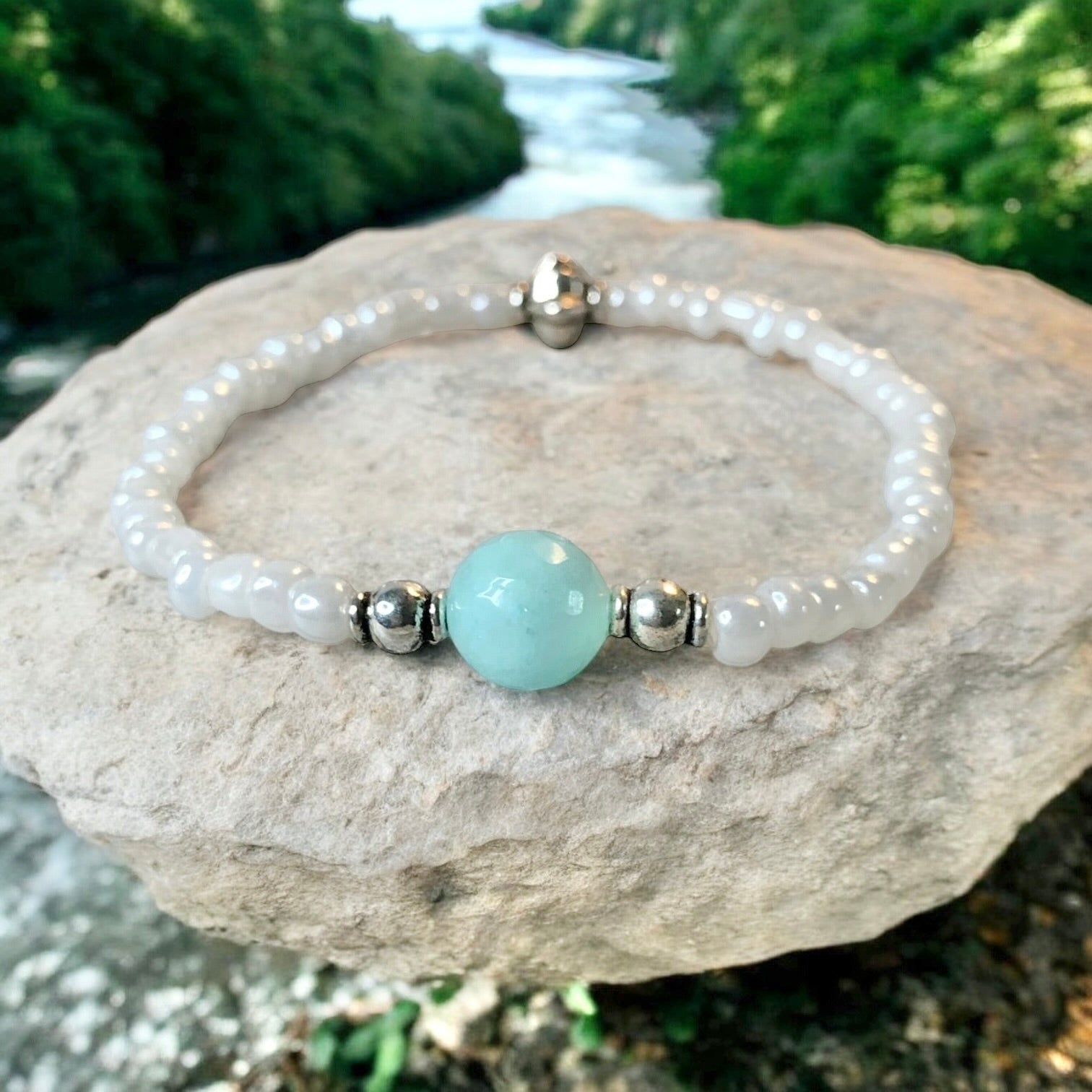 Amazonite Bracelet- For Courage & Self Expression