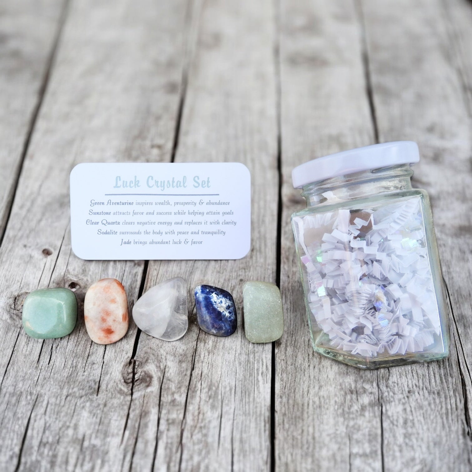 Luck Crystal Set in Jar