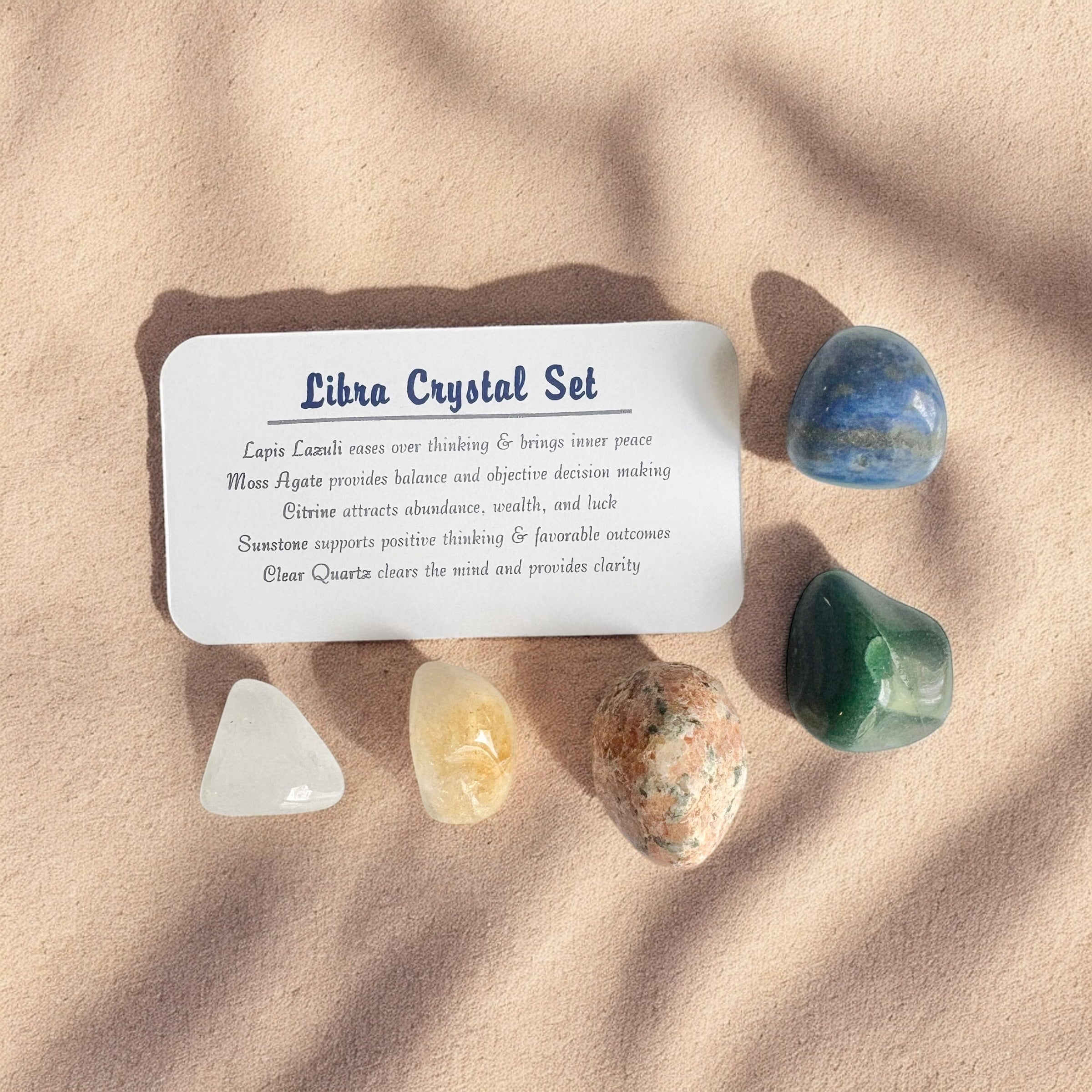 Libra Zodiac Crystal Set in Jar