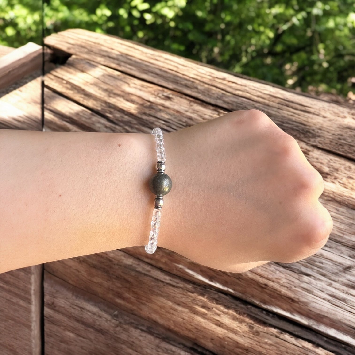 Pyrite Bracelet- For Abundance, Prosperity, & Achieving Goals