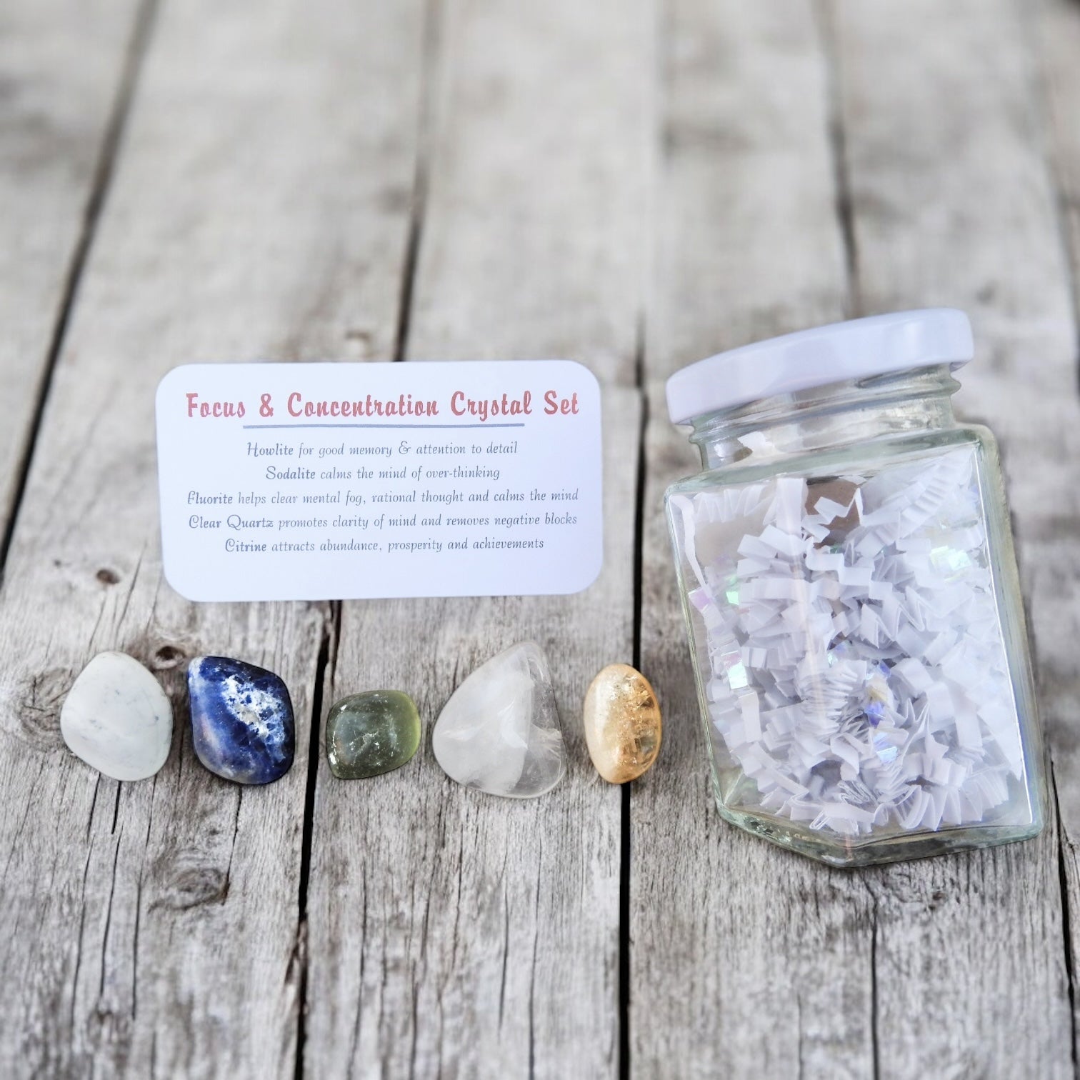 Study Aid- Focus & Concentration Crystal Set
