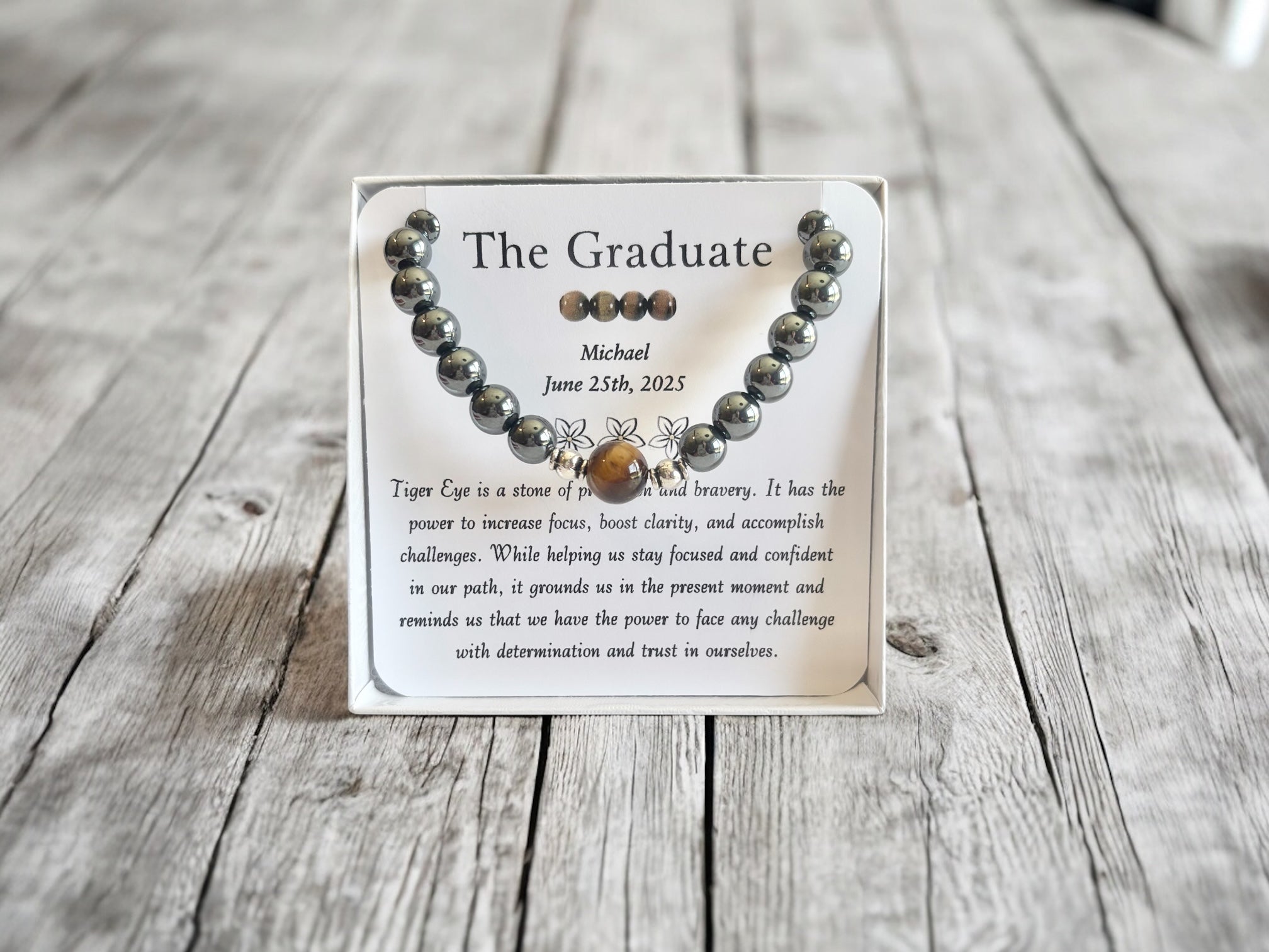 The Graduate- Personalized Men's Bracelet Gift