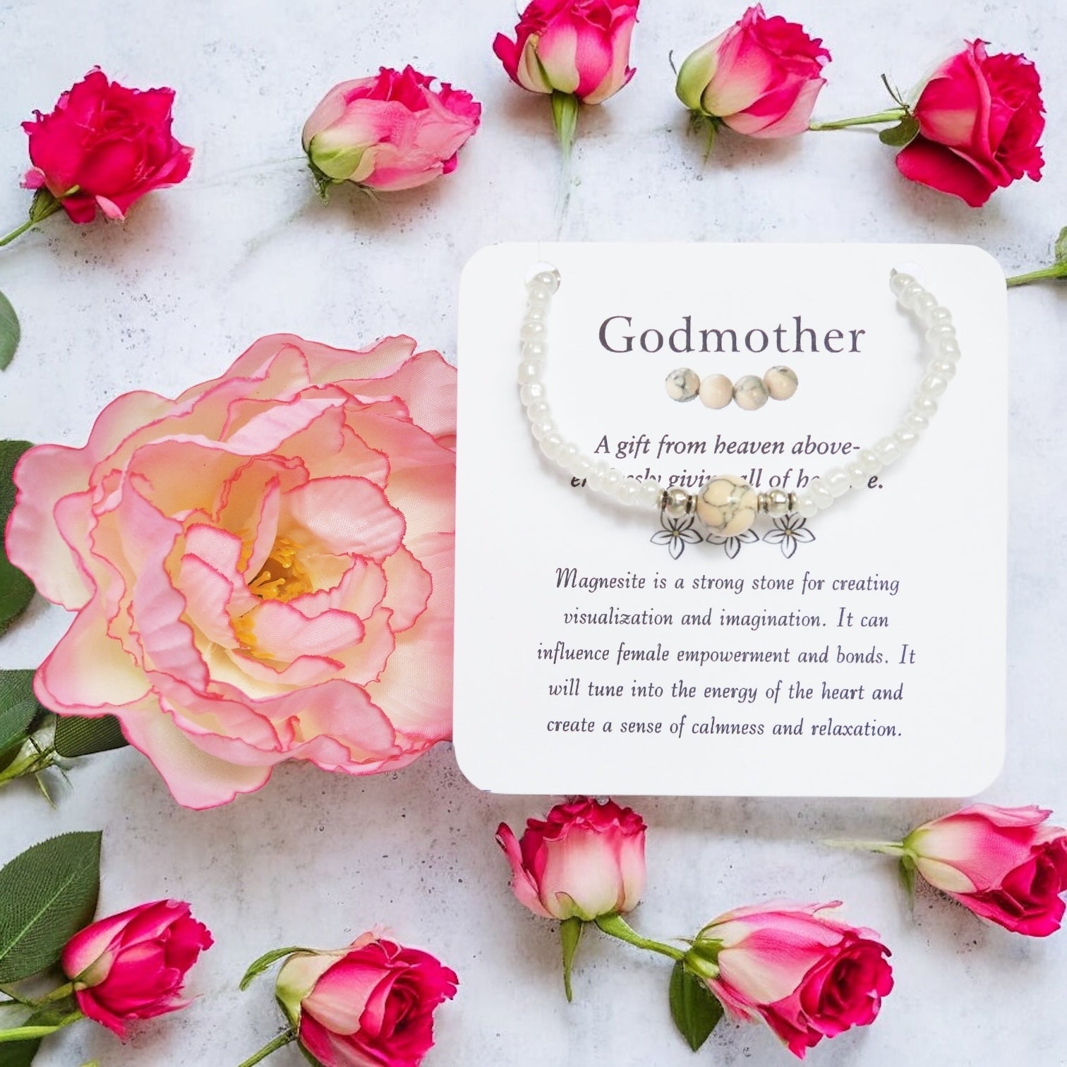 Godmother Bracelet- Magnesite Bracelet