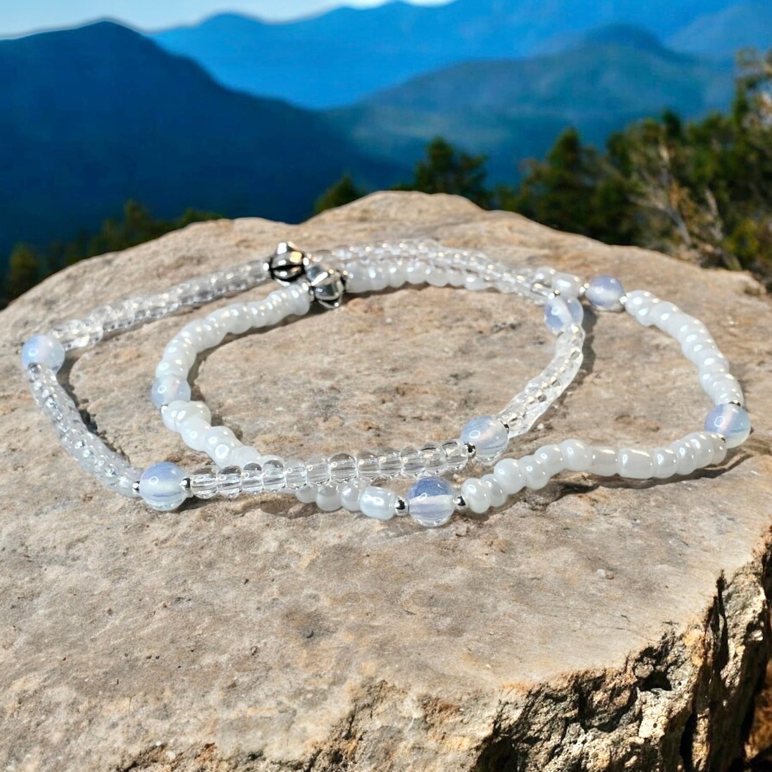 Moon Child Anklet- Opalite Anklet - Mindful Intentions