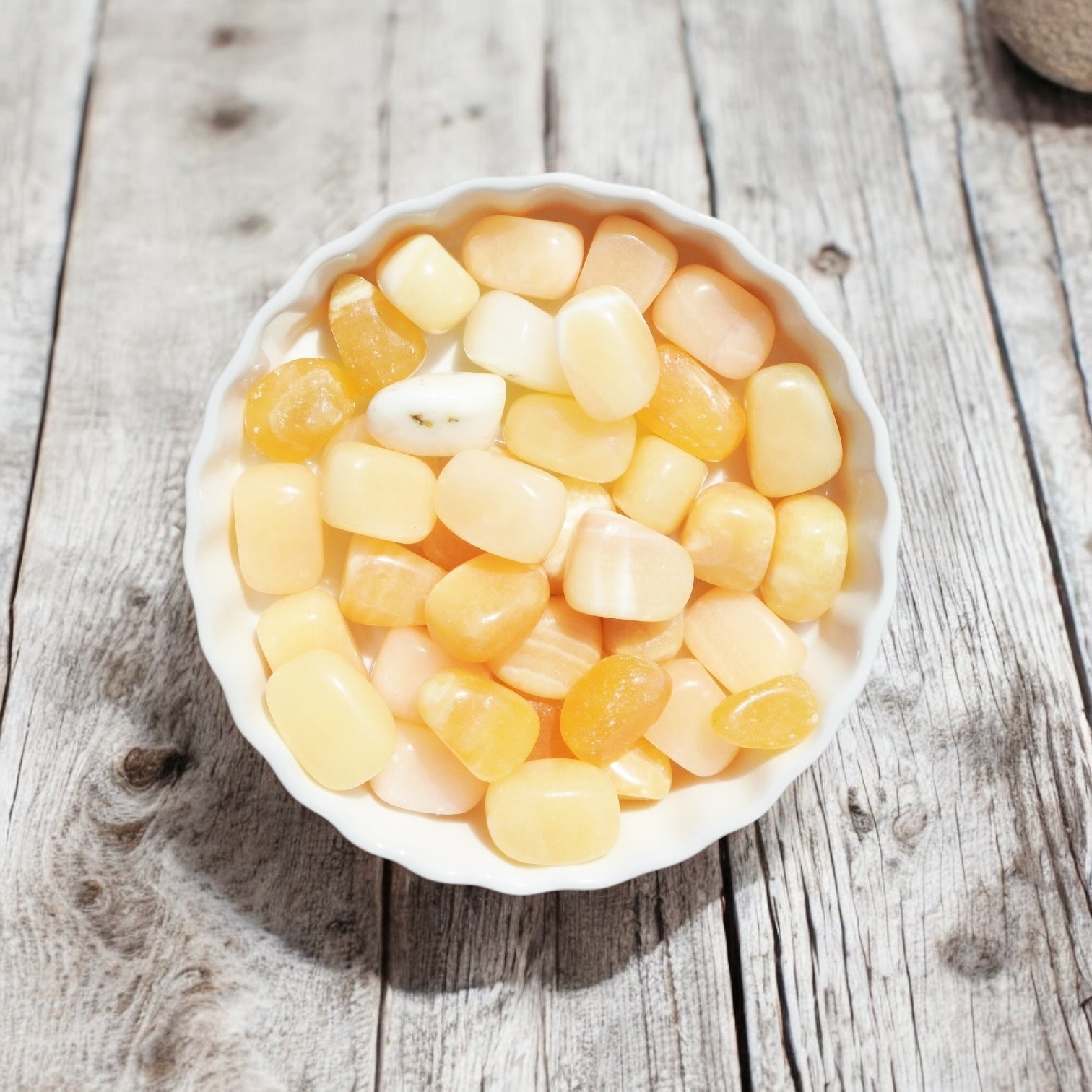 Yellow Aventurine Tumbled Stones with Card- Stone of Compassion & The Release of Pressure