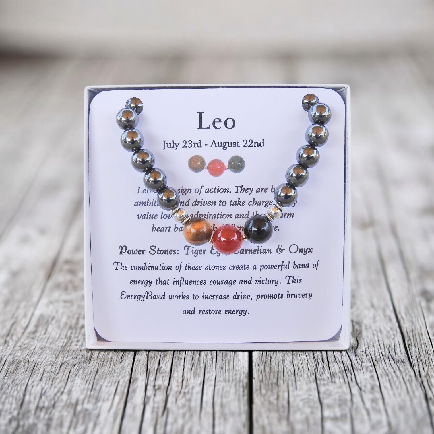 Leo Bracelet - Men's Zodiac Bracelet - Mindful Intentions