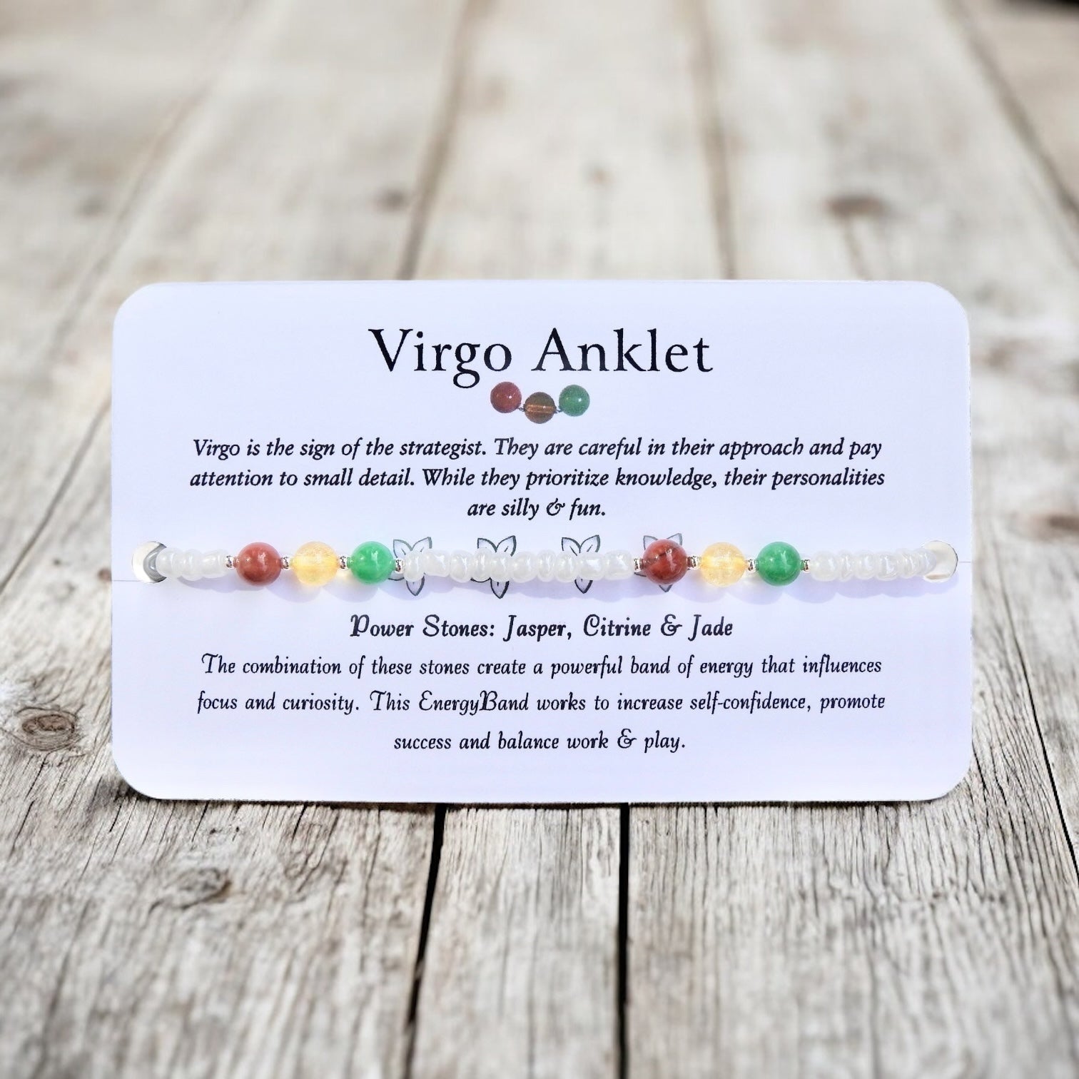 Sun, Moon, & Rising Zodiac Sign Anklet Set