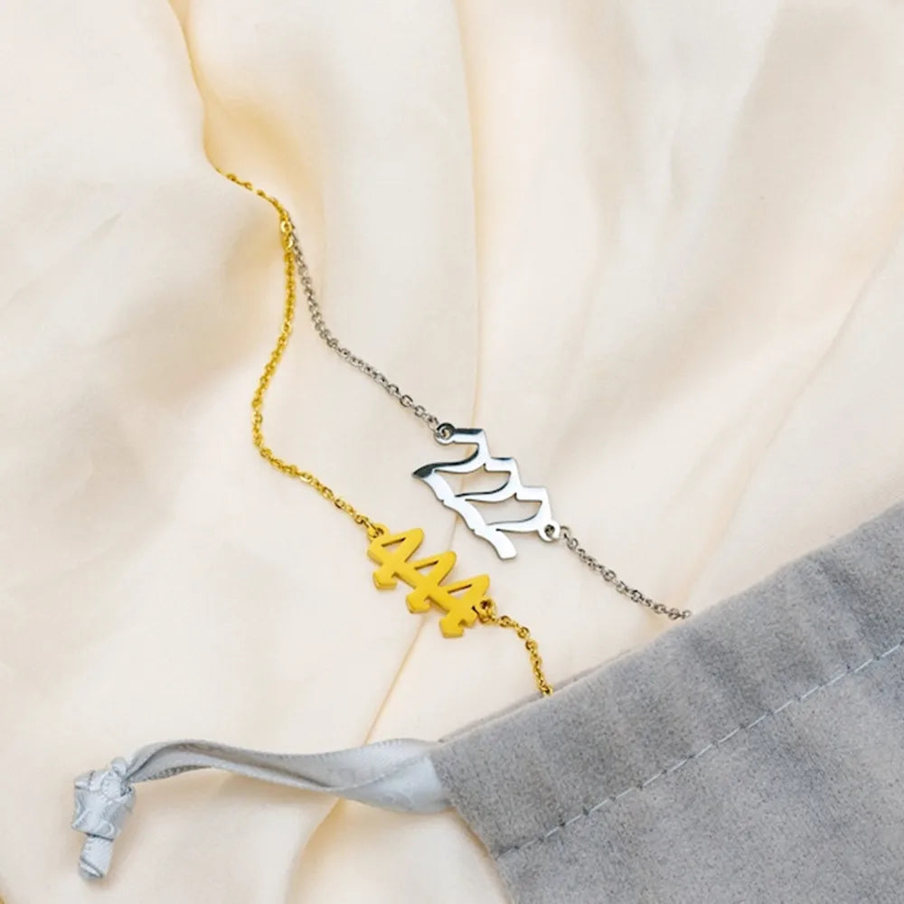 222 Angel Number Anklet- For Trusting the Universe