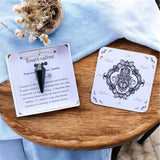 Tourmaline Pendulum with Pendulum Board & Instructions