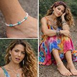 Courage Anklet- Amazonite Beaded Anklet