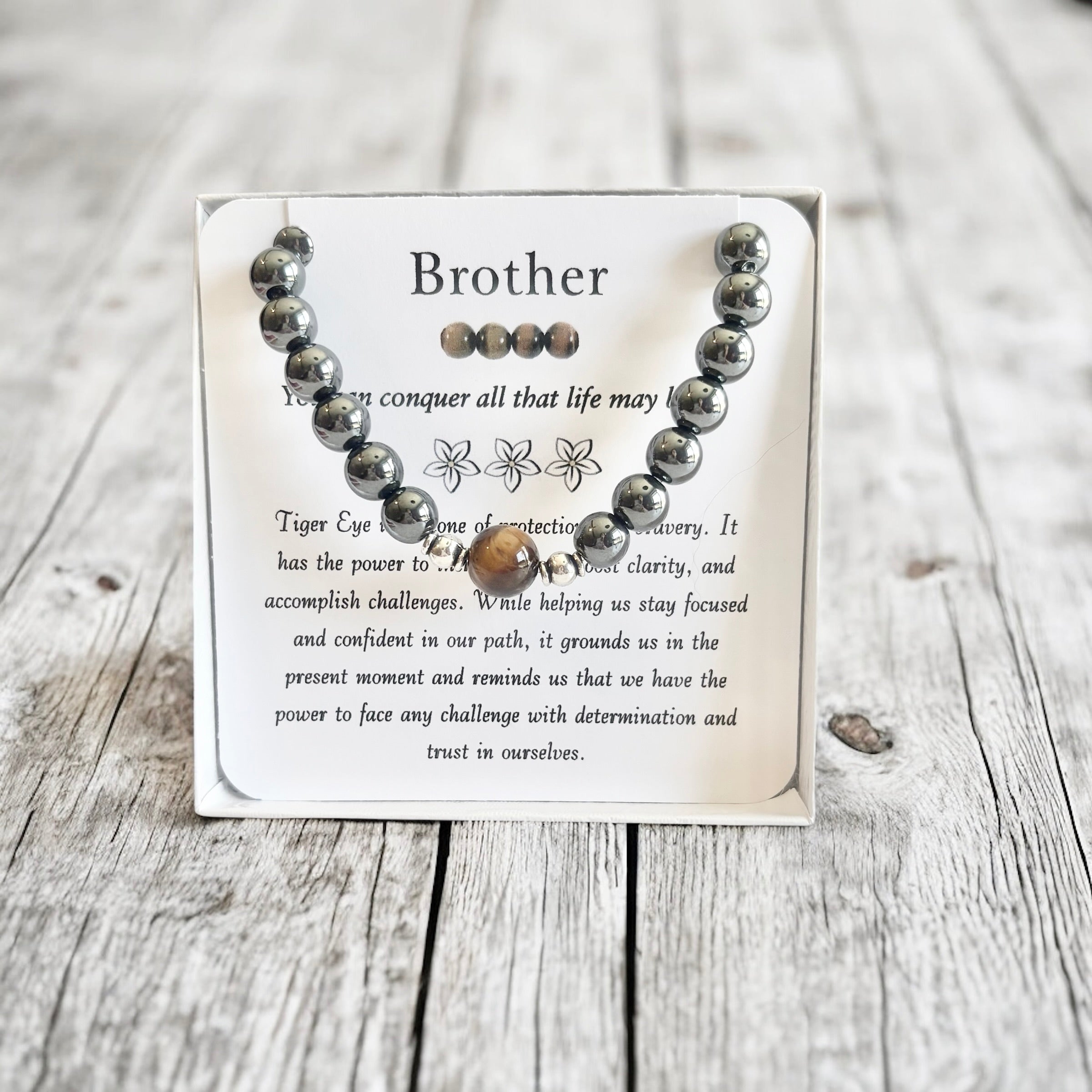 Brother Bracelet- Men's Tiger Eye Bracelet