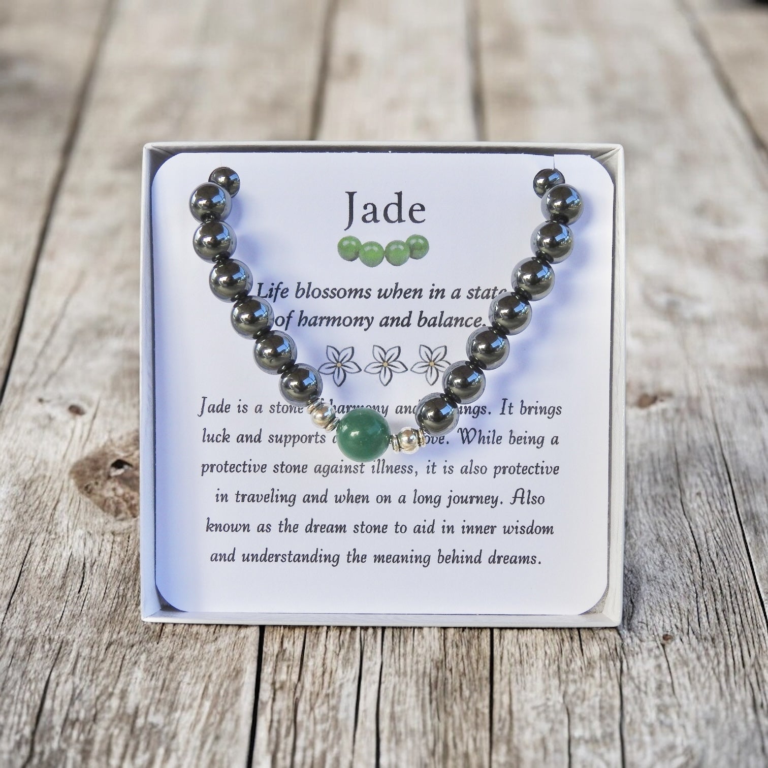 Green Jade Bracelet- For Luck and Harmony