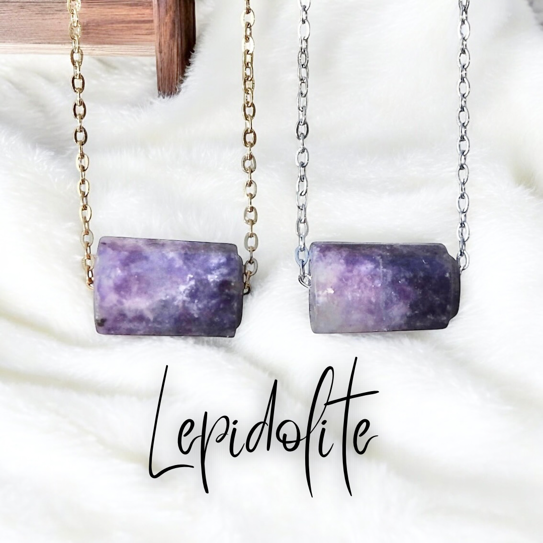 Lepidolite Necklace- Stone of Stress and Anxiety Relief