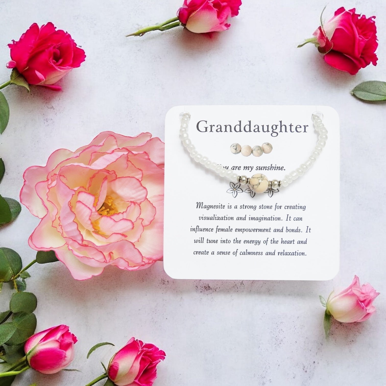 Granddaughter- Magnesite Bracelet