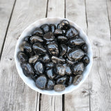 Smoky Quartz Extra Quality Dark Tumbled Stone with Card- Stone of Stress Relief, Grounding and Deep Inner Healing