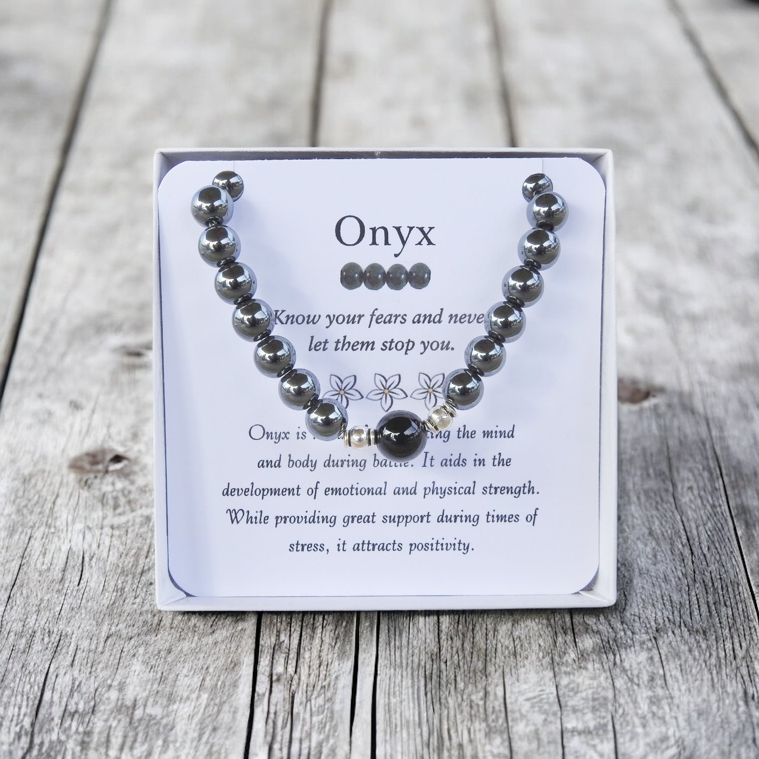 Onyx Men's Bracelet For Protection & Strength