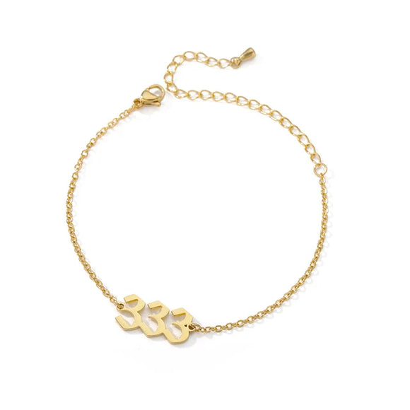 333 Angel Number Bracelet- For Divine Timing & Spiritual Connection