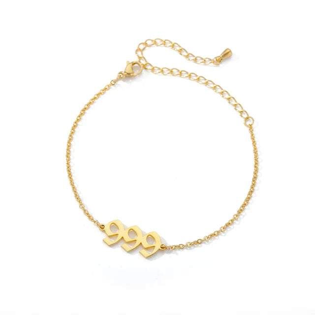 999 Angel Number Bracelet- For Forward Movement & Life Lessons