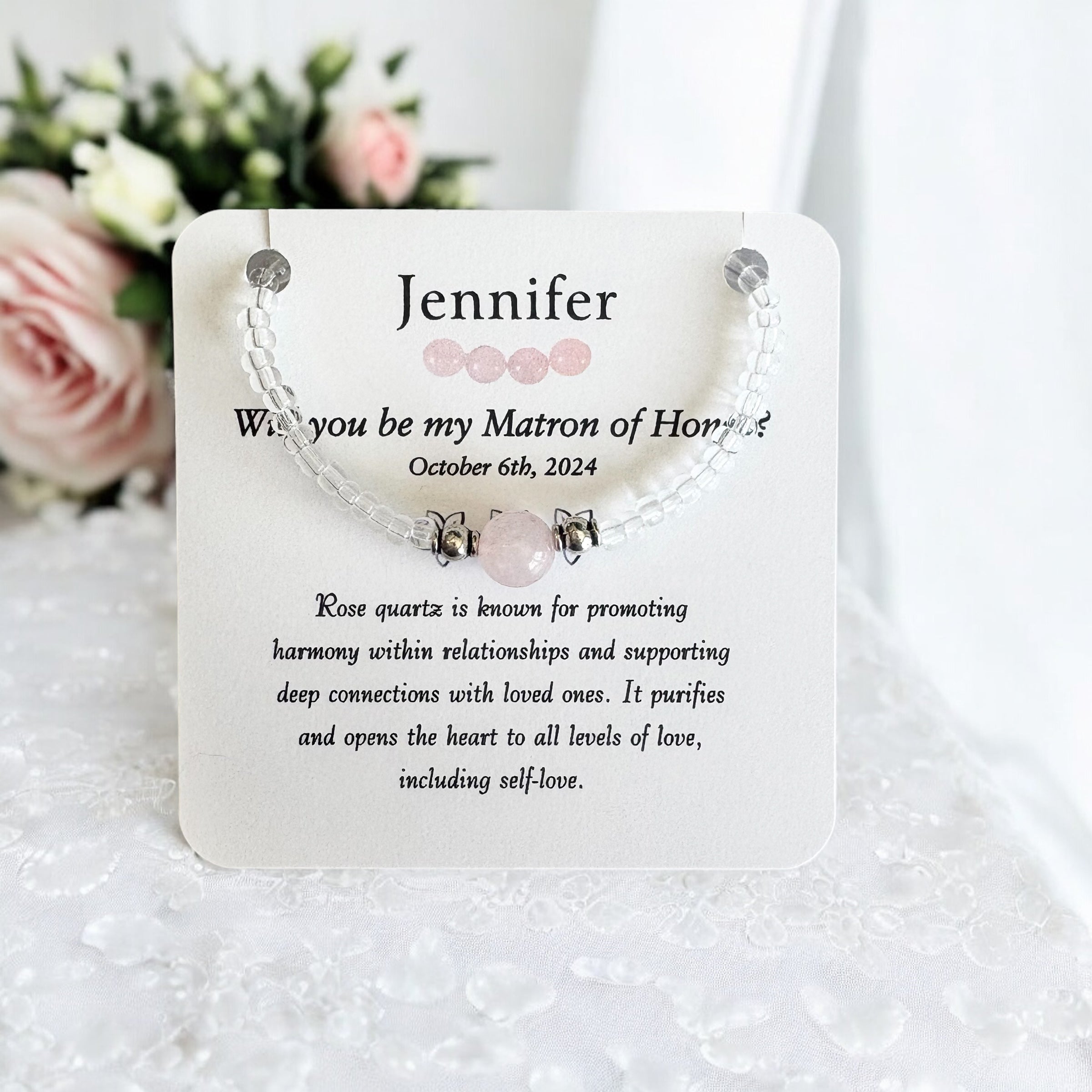 Will You Be My Matron of Honor Bracelet- Personalized Gift