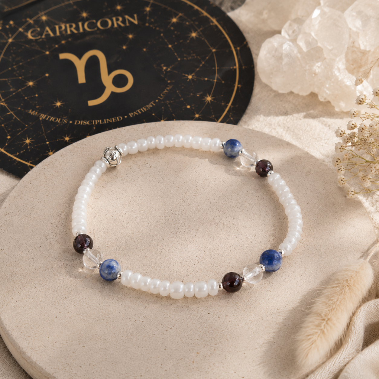 Capricorn Anklet - Zodiac Beaded Anklet