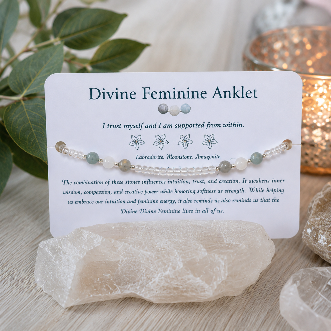 Divine Feminine Anklet - Beaded Anklet