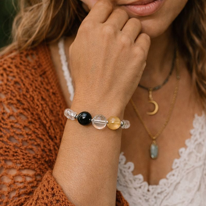 Sagittarius Crystal Bundle — Zodiac Anklet, Bracelet & Sagittarius Crystal Jar Set