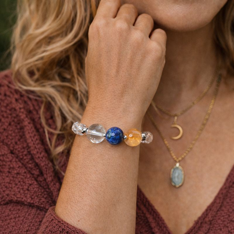 Libra Crystal Bundle — Zodiac Anklet, Bracelet & Libra Crystal Jar Set