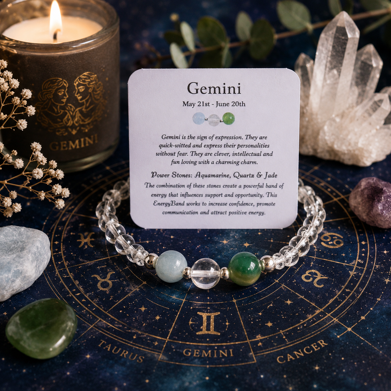 Gemini Bracelet- Zodiac Bracelet