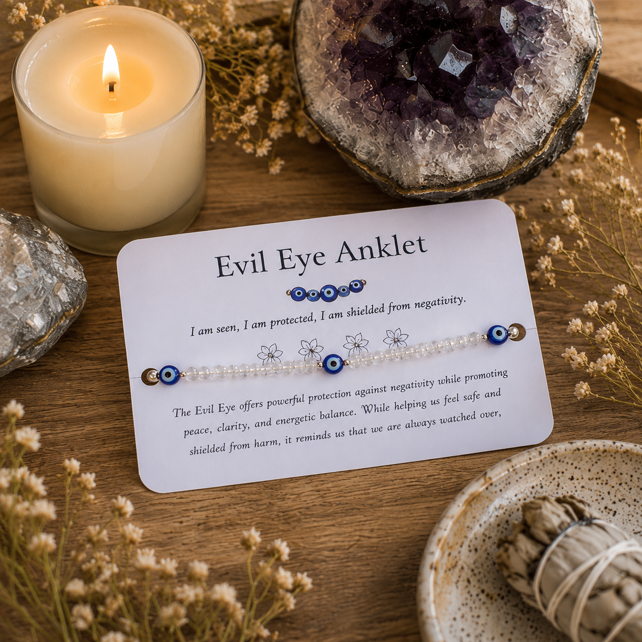 Evil Eye Anklet - Evil Eye Beaded Anklet