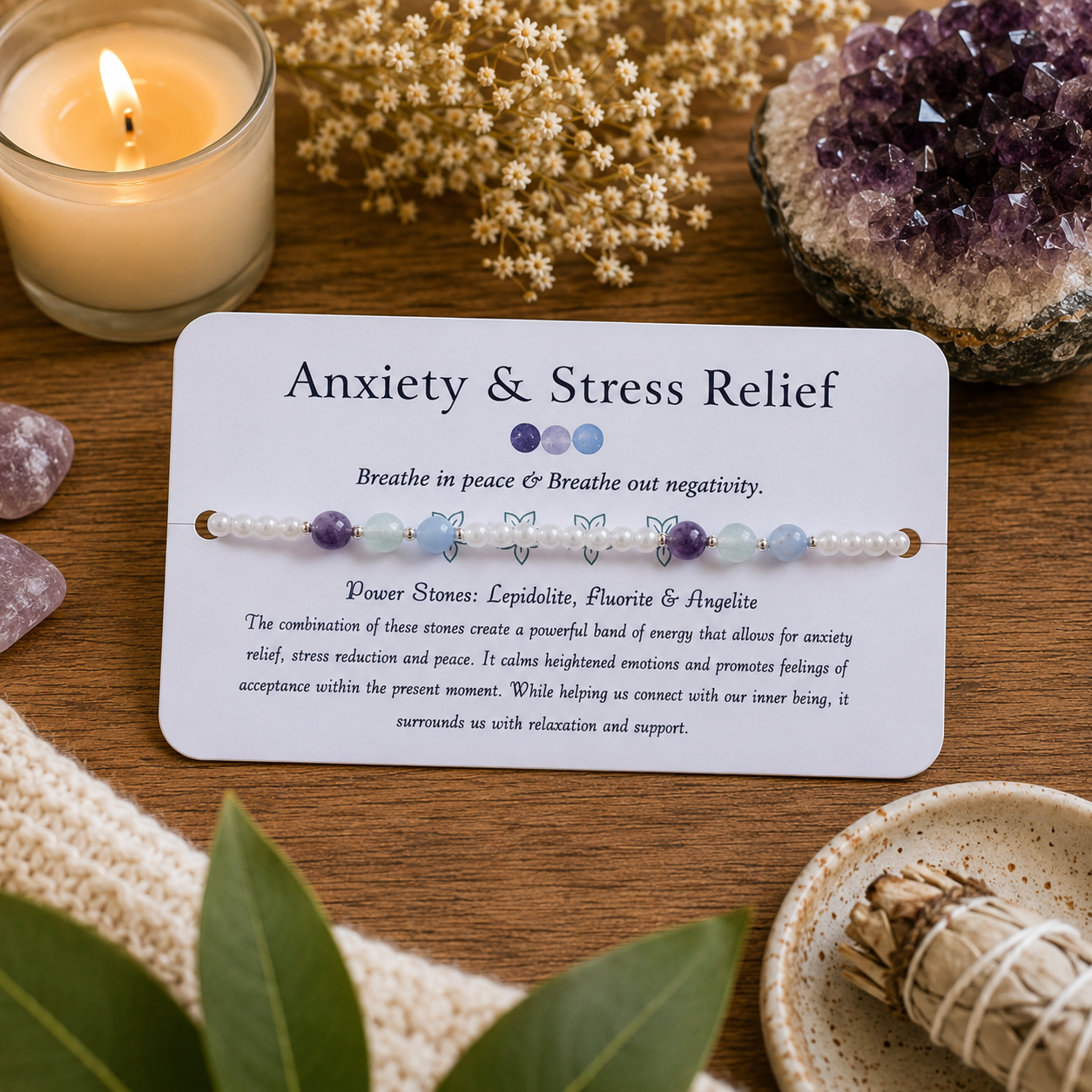 Anxiety and Stress Relief Anklet