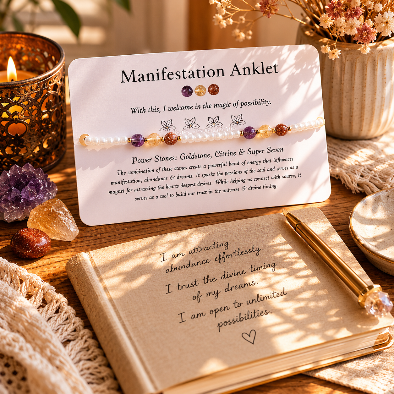 Manifestation Anklet - Beaded Anklet