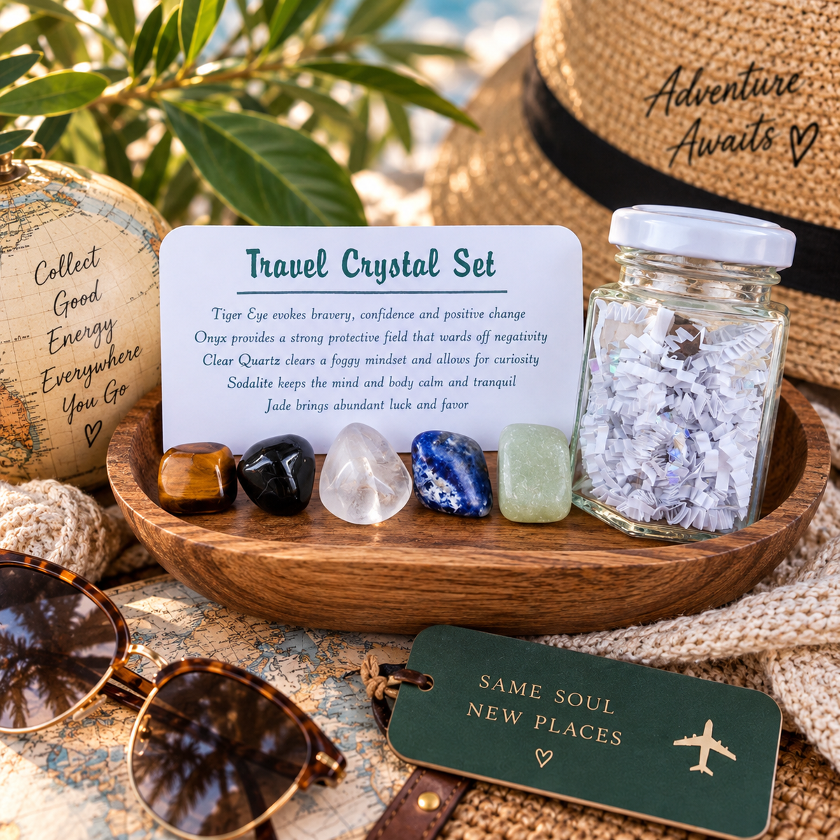Travel Crystal Set in Jar