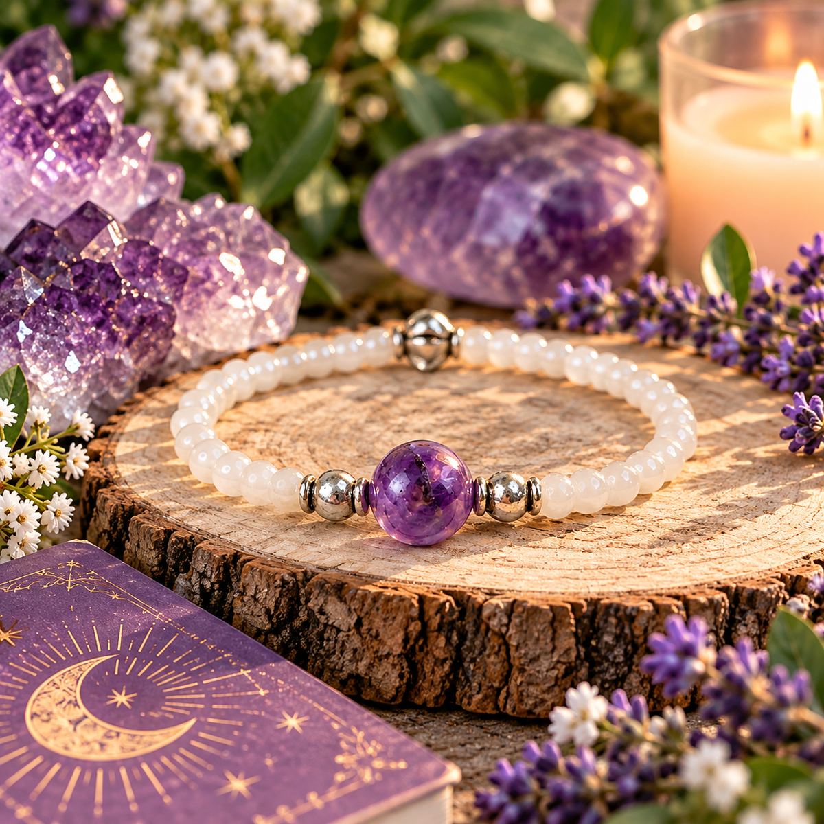 Amethyst Bracelet- For Intuition & Protection