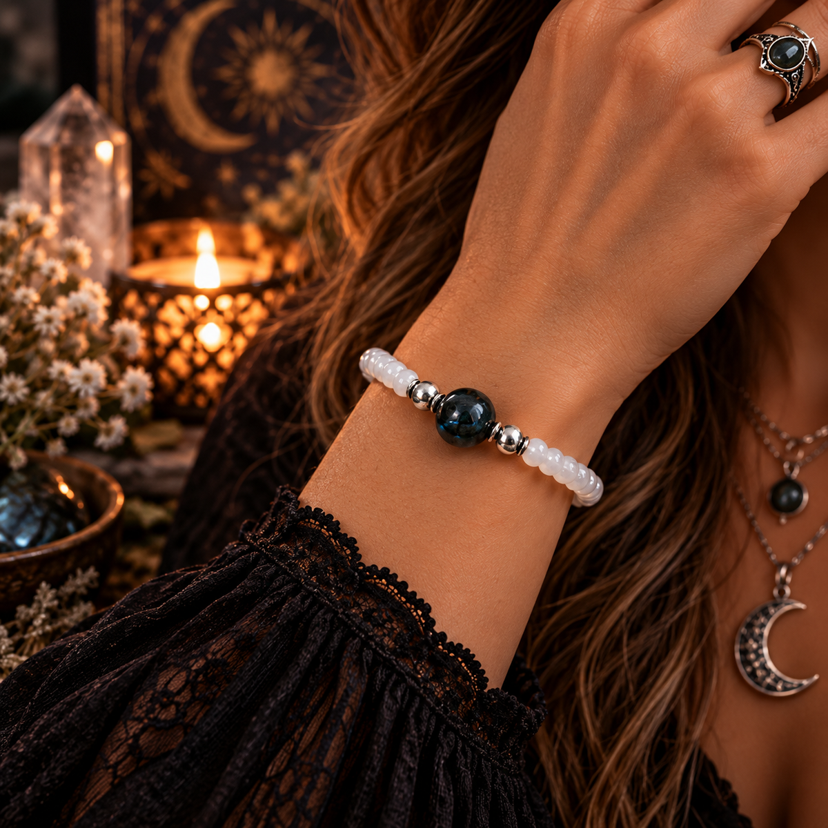 Astrophyllite Bracelet- For Discovering Life Purpose & Shadow Work