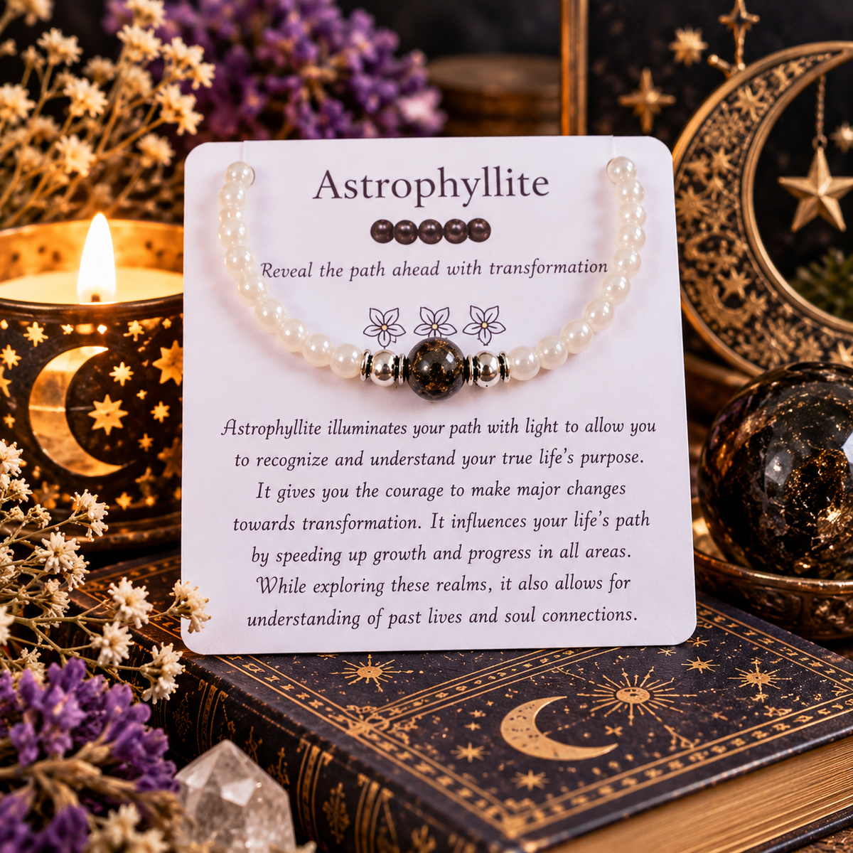 Astrophyllite Bracelet- For Discovering Life Purpose & Shadow Work