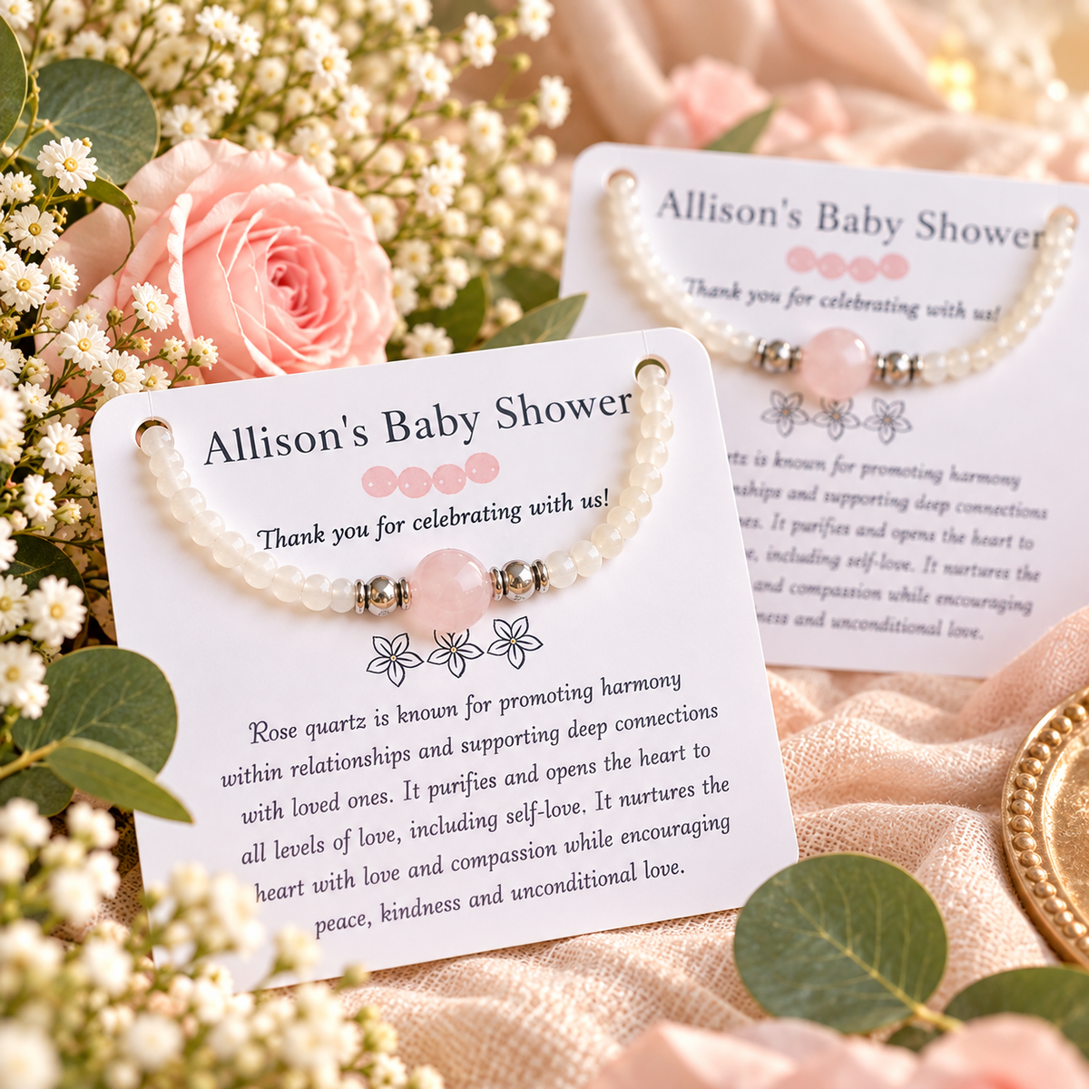 Baby Shower Bracelet Favor- Personalized Gift
