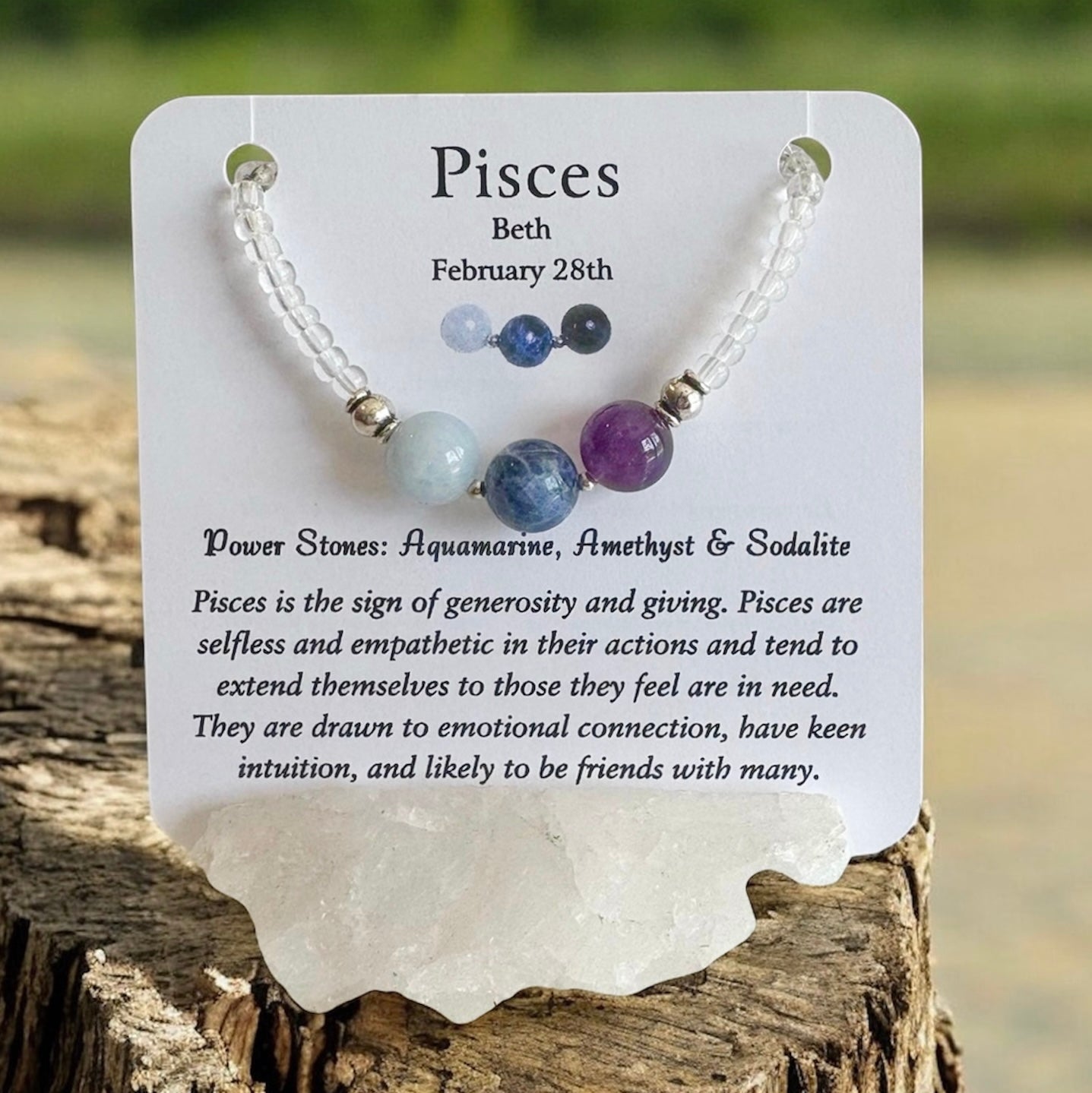 Zodiac Birthday Custom Bracelet- Personalized Gift