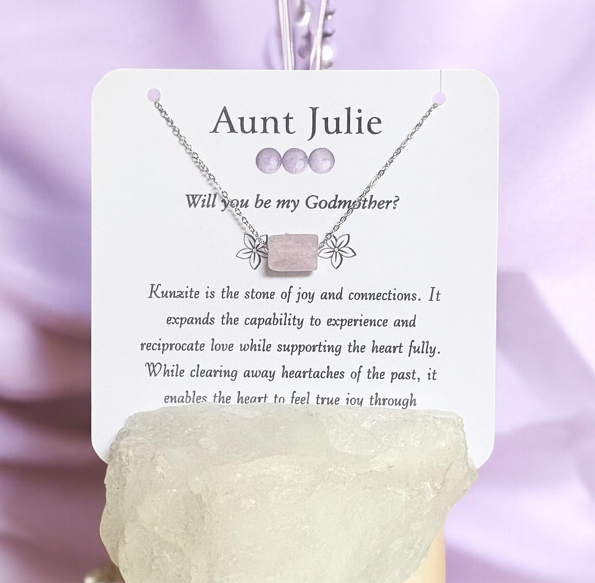 Will You Be My Godmother Necklace — Personalized Gift
