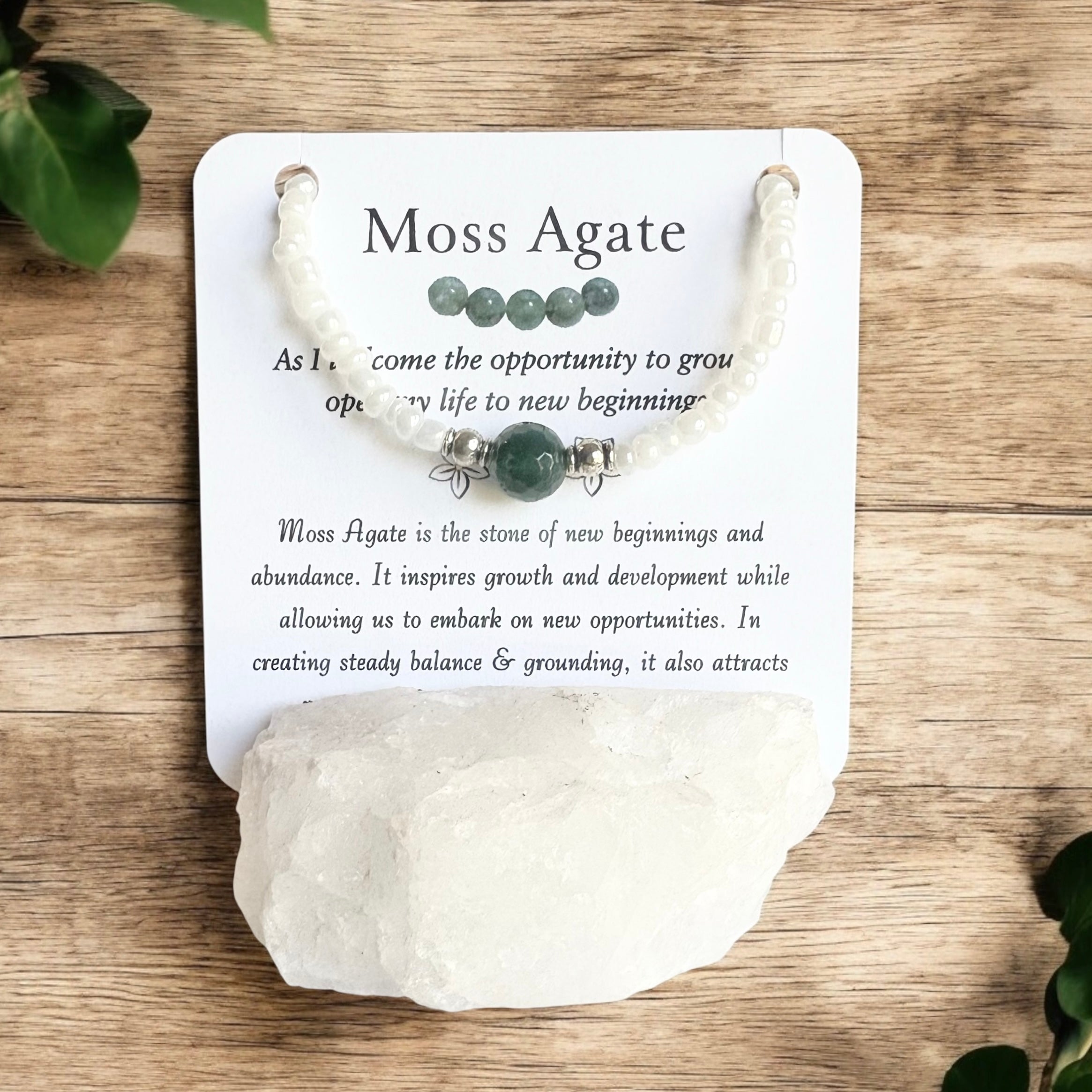 New Beginnings Crystal Bundle — Anklet, Bracelet & Fresh Start Crystal Jar Set