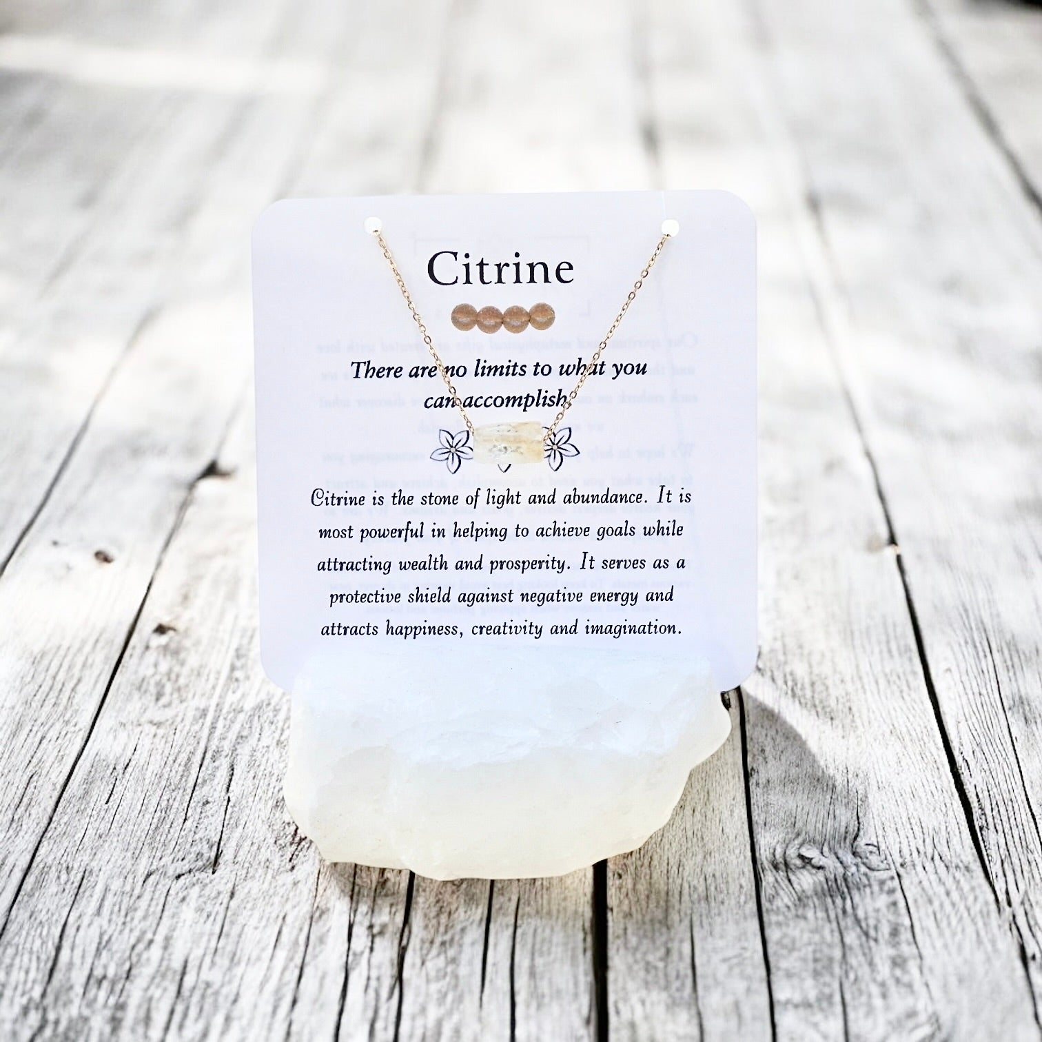 Citrine Necklace- Stone of Abundance & Success