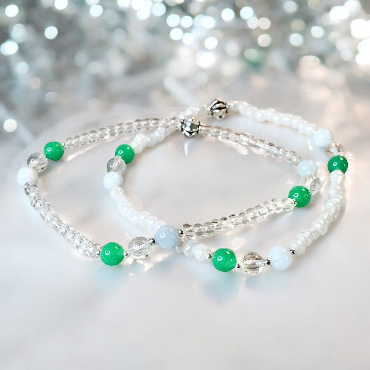 Gemini Zodiac Anklet- Beaded Anklet - Mindful Intentions