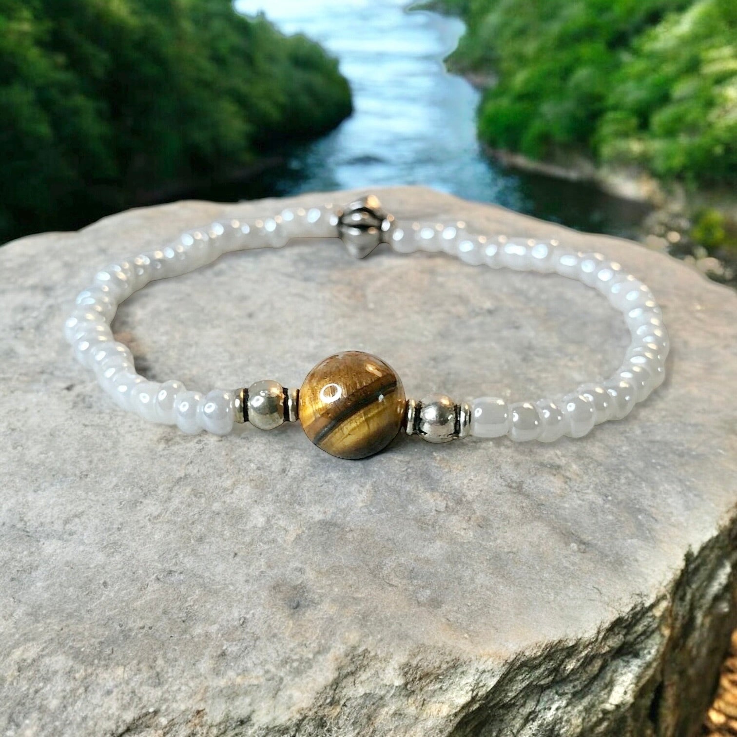 Tiger Eye Bracelet for Bravery, Confidence, & Protection - Mindful Intentions