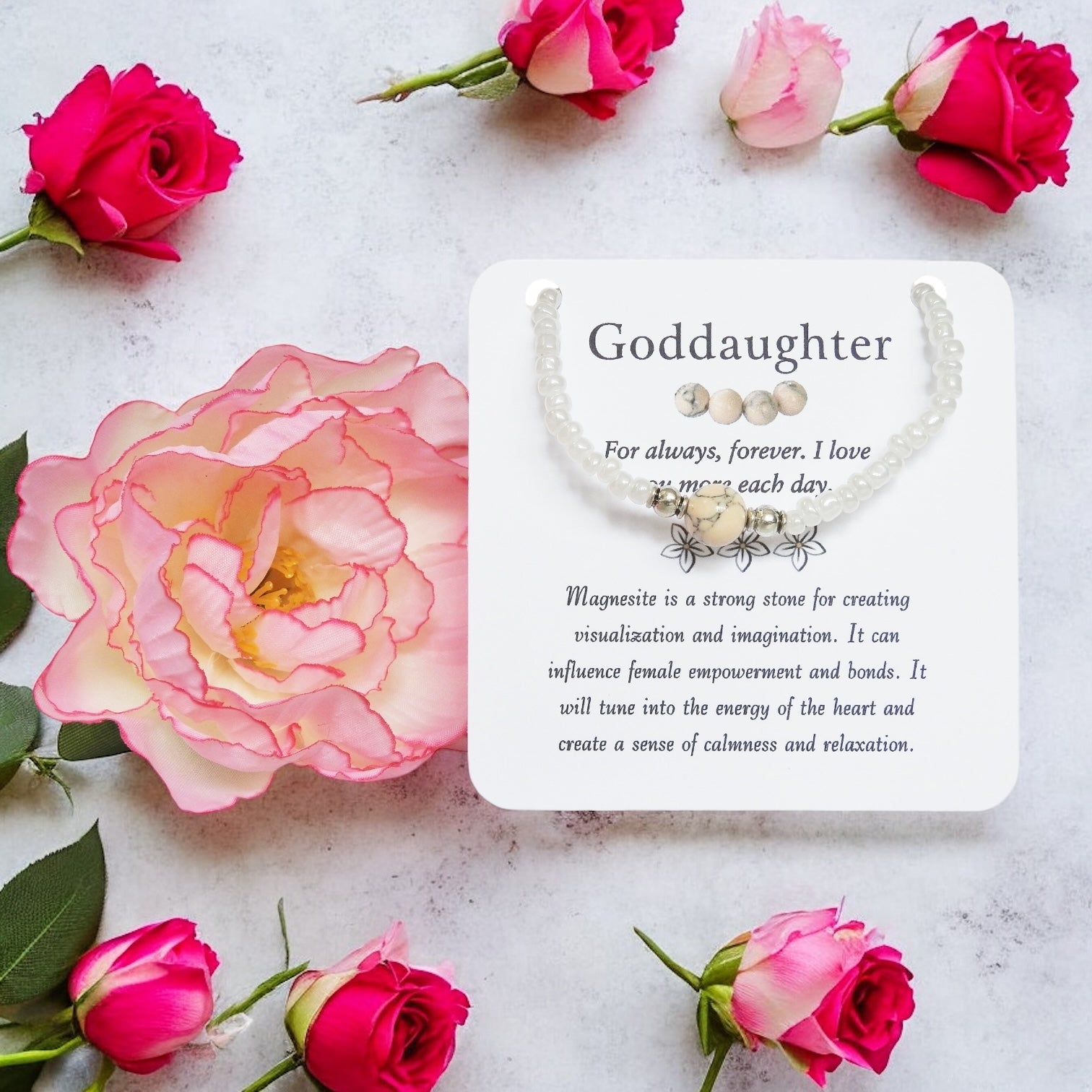 Goddaughter Bracelet- Magnesite Bracelet