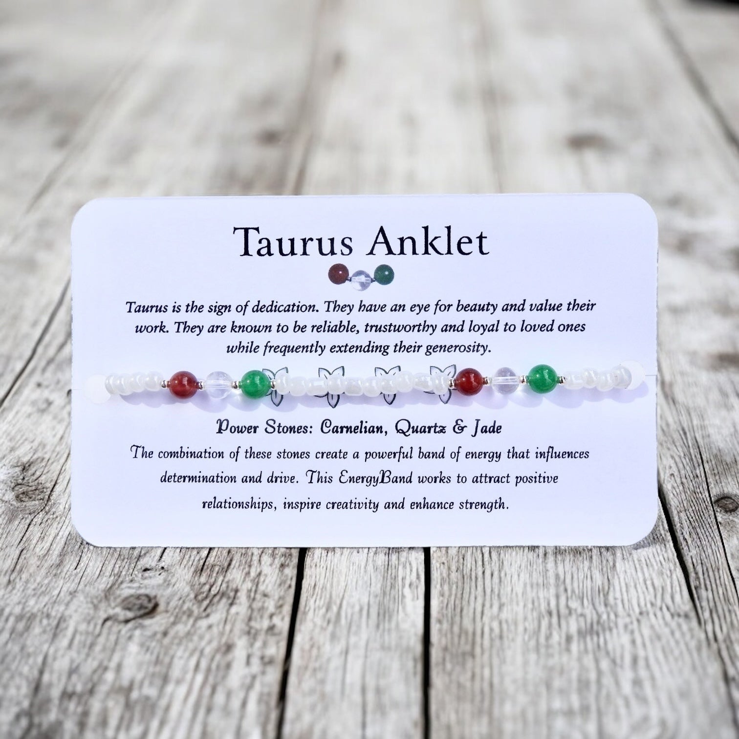 Sun, Moon, & Rising Zodiac Sign Anklet Set