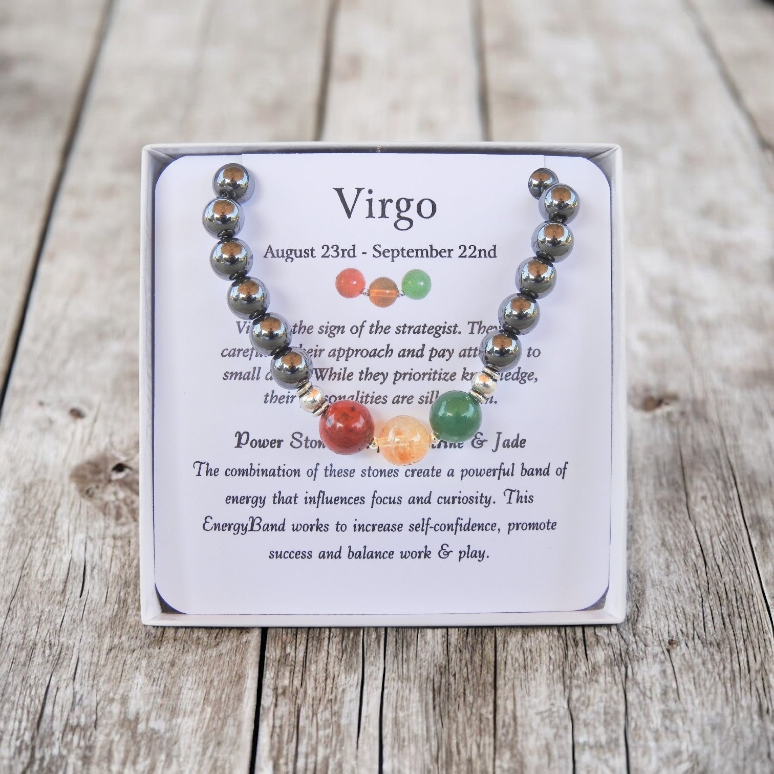Virgo Bracelet- Men's Zodiac Bracelet - Mindful Intentions