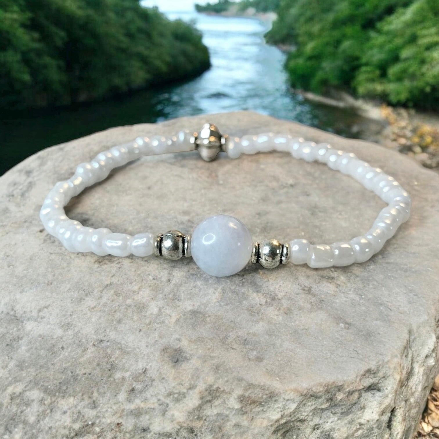 Aquamarine Bracelet- For Positive Change & Moving Forward - Mindful Intentions