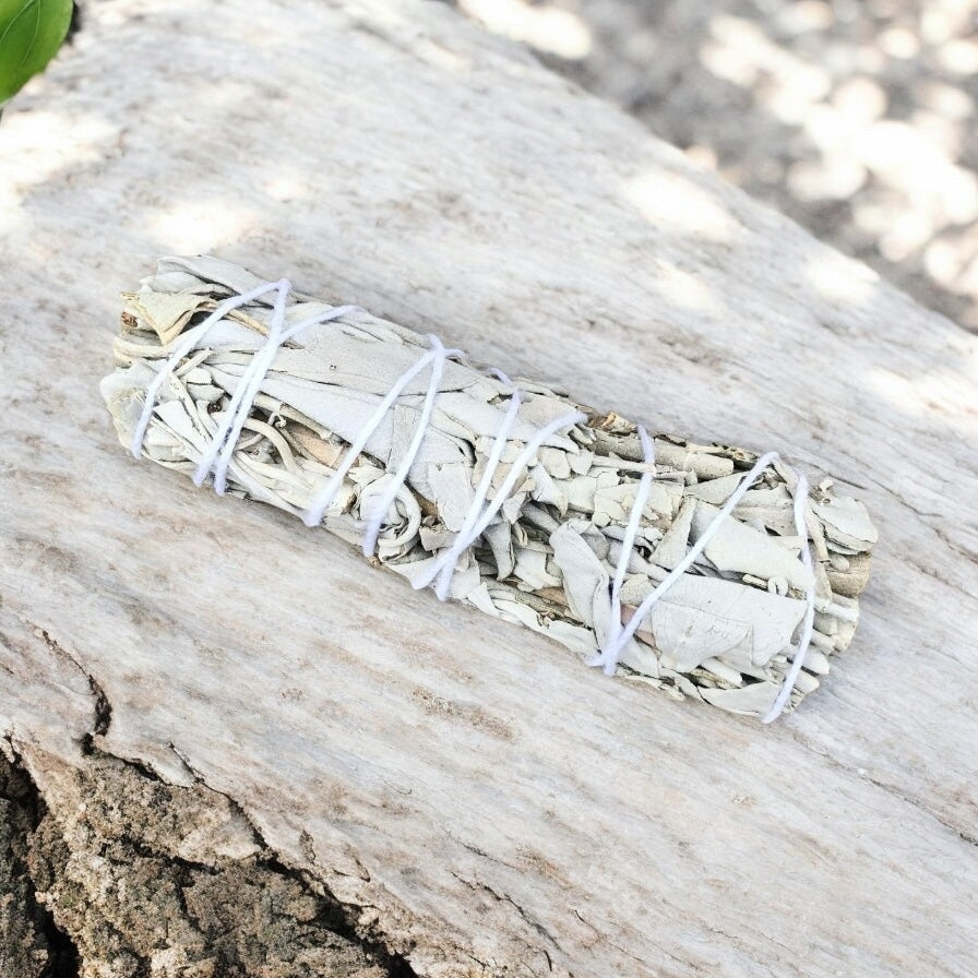 White Sage Smudging Stick- Includes Ritual Instruction Card