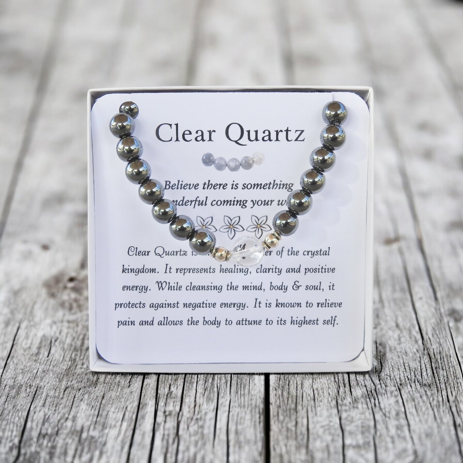 Clear Quartz Bracelet- For Healing & Clarity