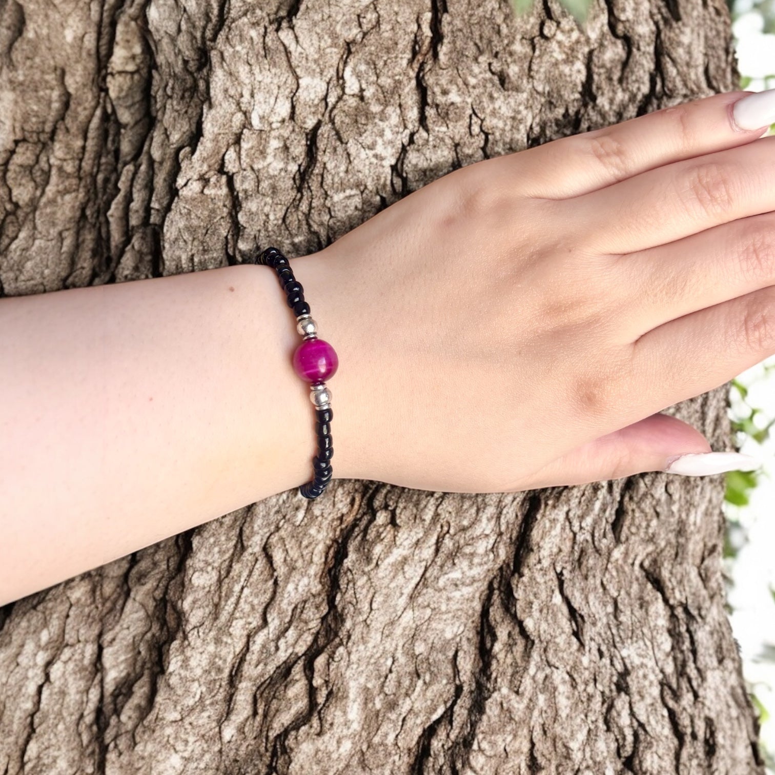 Soul Sisters Bracelet- Pink Tiger Eye Bracelet - Mindful Intentions